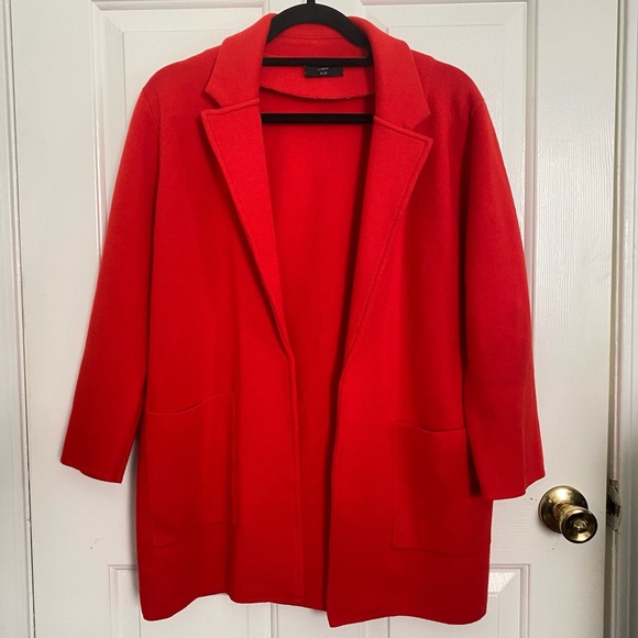 J. Crew 365 Sophie Open Front Merino Wool Blend Blazer Size Medium - Picture 9 of 9